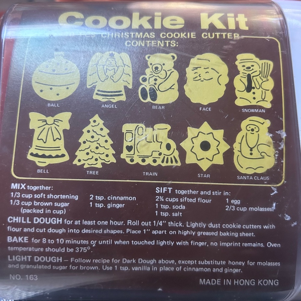 Cookie Cutter Kit 10pcs (dust/marks from storage)